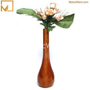 Vase et pot de fleurs en aluminium avec logo gravé, article cadeau de décoration pour la maison - Product Image 2