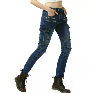 Jeans de moto personnalisés pour hommes et femmes, pantalon de course de moto de haute qualité, protection, denim durable, équipement de motard, service OEM - Product Image 2