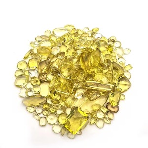 Piedras Preciosas de Cuarzo Limón Natural de Alta Calidad, Corte Mixto, Color Amarillo, Tratadas con Cera/Aceite, Sueltas para Joyería - Product Image 4