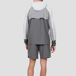 Cómodo conjunto corto cortavientos superventas última llegada nuevo diseño transpirable de talla grande chándal cortavientos de alta calidad - Product Image 5