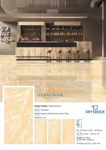 ราคาดีสุดมันเงางามกระเบื้องสีเหลืองแสงแดดเพื่อเพิ่มความสว่างให้กับพื้นที่ด้วยความอบอุ่นและเชียร์60x60ซม. จากผู้ผลิตชั้นนำ - Product Image 3