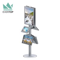 LSF04-C Modulaire Debout Libre pour iPad Kiosque Présentoir Plancher Étui Sécurisé Pour Boîtier De Tablette Kiosque Stand w Signe porte-brochure