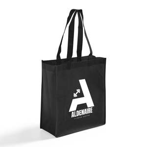 <b>Medium</b> Reusable Grocery Tote <b>Bags</b> with Long Handles Customizable Logo Heat Transfer Printing Washable and for Advertising - Product Image 2