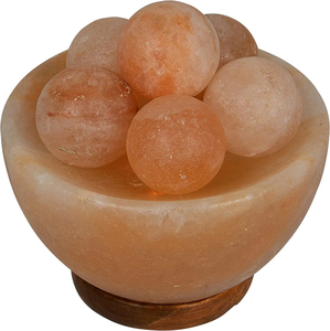 Bol à sel de l'Himalaya, lampe en sel rose naturel, bol décoratif fait à la main, lumière de table décorative, éclat chaleureux, décoration intérieure, lampe de nuit - Product Image 5