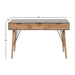 โต๊ะคอนโซลลิ้นชักไม้งานฝีมือสุดหรูทันสมัยผลิตในอินเดีย - Product Image 5