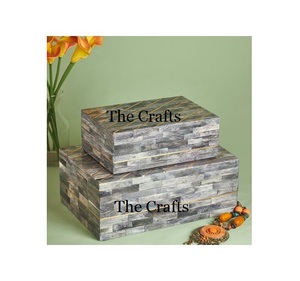 Juego de Joyeros de la Mejor Calidad, Tres Tamaños Diferentes, Caja de Almacenamiento de Madera y Nácar para Exhibición, Más Vendidos - Product Image 6