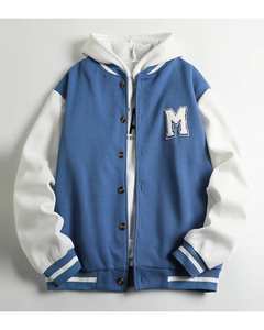 Chaquetas de Béisbol de Lana y Cuero Bordadas para Hombre, Chaquetas Universitarias Personalizadas con Letras, Chaquetas de Lana Personalizadas - Product Image 4