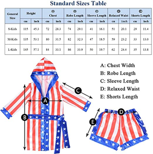 Bata de boxeo de cuerpo entero hecha a medida, conjunto de Bata con capucha estampada de diseño de alta demanda de oro negro para niños, posición frontal del logotipo - Product Image 5