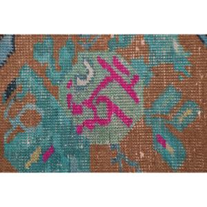 พรมขนาด 1.8x3.7 ฟุต, พรมตุรกีโบราณขนาดเล็ก, พรมขนสัตว์สีน้ำเงิน - Product Image 4