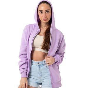 Premium 100% coton à manches longues femmes à capuche brodé fermeture éclair à capuche pour hiver Design pull - Product Image 1