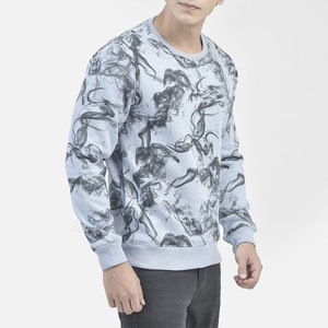 Sweat-shirt à col rond pour homme en coton 100% imprimé tendance hiver 2025, sublimation, OEM personnalisé, vente en gros, couleurs personnalisées - Product Image 4