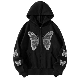 Oem de alta calidad 100% algodón ropa de hombre sudaderas con capucha sudaderas Streetwear Puff impresión Sudadera con capucha para hombres - Product Image 3