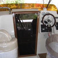 Yacht de croisière en aluminium personnalisé UBI 78, 7,62 m, 8 passagers, moteur hors-bord 300 CV, écran tactile, patrouille fluviale, tourisme, divertissement
