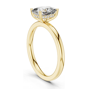 Bague de fiançailles en diamant de laboratoire ovale de 2,07 carats pour femmes, clarté VVS-VS EF, or 18 carats, 14 carats, 10 carats et argent 925, rose, jaune - Product Image 5