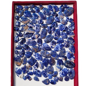 100% Sodalite naturelle pierre précieuse en vrac en gros Sodalite naturelle belle pierre précieuse en cristal pour la fabrication de bijoux pierre d'approvisionnement en vrac - Product Image 1