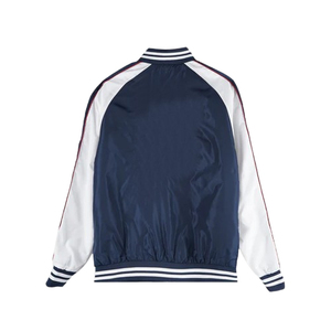 เสื้อแจ็คเก็ตบอมเบอร์ผู้ชายแบบกันน้ำ มีซิป แฟชั่นลำลอง สปอร์ตแวร์ สำหรับฤดูใบไม้ผลิ ฤดูใบไม้ร่วง ไซส์ใหญ่ คอตั้ง โลโก้ด้านหน้า เหมาะสำหรับใส่กลางแจ้ง - Product Image 2