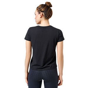 เสื้อยืดผ้าฝ้าย100% สำหรับผู้หญิงเป็นมิตรกับสิ่งแวดล้อมฤดูร้อนเสื้อยืดพิมพ์โลโก้แบบกำหนดเองดีไซน์เรียบง่าย - Product Image 4