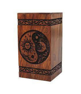 โกศเผาไม้สำหรับงานศพชายและหญิงโกศทำด้วยมือทันสมัยสำหรับงานศพตกแต่ง - Product Image 4