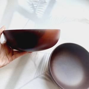 Bol de service en bois d'acacia pour salade fruits aliments noix bol en bois artisanal de haute qualité fabriqué au Vietnam - Product Image 3