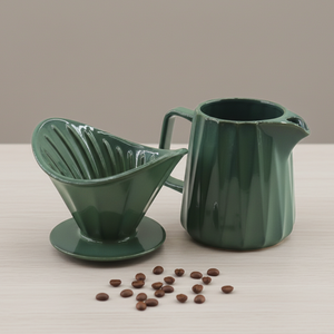 Juego de Cafetera y Gotero de Porcelana Duradera de Primera Calidad Multiusos 3461000SETL-0.4 para Amantes del Café - Product Image 6