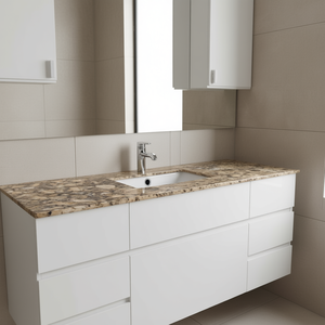 Plans de travail personnalisés pour cuisines et salles de bain en quartz Calacatta, comptoirs en pierre naturelle Carrara Calacata, découpe préfabriquée pour projets hôteliers - Product Image 3