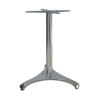Pied de table en aluminium moulé brillant, socle de table robuste pour café, restaurant, mobilier commercial extérieur