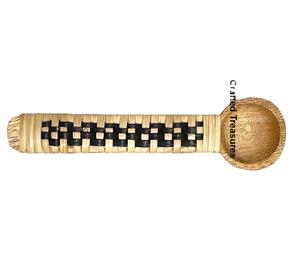 New Arrival Wooden small spoons Scoops Spices With Rattan Woven Design Handle Measuring Spoons Housewarming <b>Kitchen</b> utensils - Product Image 1