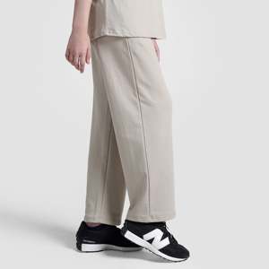 Pantalones de pana beige para mujer, transpirables, de pierna recta y ancha, con cintura media, estilo casual de oficina para la temporada de otoño - Product Image 5