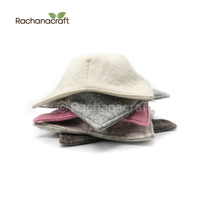 Support pour bol en feutre de laine de style classique fait à la main, tapis et coussinets résistants à la chaleur en tissu de 5 mm pour bols chauds