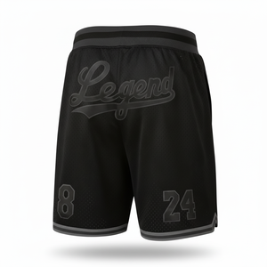 Pantalones Cortos de Baloncesto Unisex, Estampados, Pintados a Mano, Personalizados, Deportivos, Holgados, con Bordado de Letras, Bolsillos de Malla Activa - Product Image 2