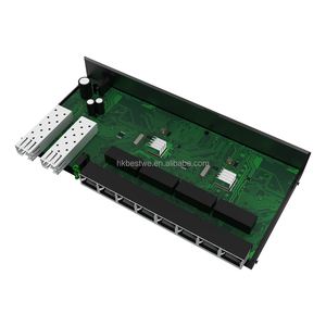 ราคาขายส่ง มีเดียคอนเวอร์เตอร์ไฟเบอร์เป็นอีเธอร์เน็ต 2xSFP 8xRJ45 พอร์ต 10/100/1000 Base-Tx เป็น 100Base-FX อีเธอร์เน็ตไฟเบอร์สวิตช์ - Product Image 3