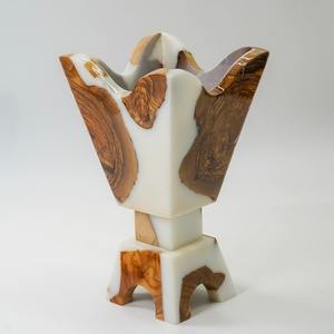 Brûleur d'encens artisanal en résine et bois, finition durable, aromatique |   Porte-Bakhoor décoratif Oud pour toutes les saisons |   NOUVELLES ARRIVÉES Luxe - Product Image 1