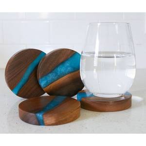 Posavasos personalizados de resina sin terminar gruesa, resina Premium personalizada, calidad duradera, posavasos de calidad, Decoración de mesa - Product Image 2