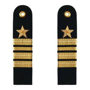 Épaulette en tissu brodé de dentelle de haute qualité pour capitaine de frégate de la marine allemande avec épingle de sûreté - Badge à coudre personnalisable - Product Image 1