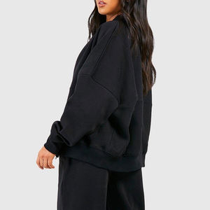 Conjunto Deportivo Casual de Dos Piezas para Mujer, Color Sólido, Precio al por Mayor, Servicio OEM, Sudadera y Pantalones Elásticos / Precio de Fábrica - Product Image 5