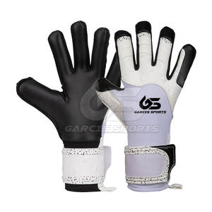 Guantes de portero de cuero de alta calidad con soporte de muñeca de doble correa antideslizante agarre de látex Palm Pro Match Design - Product Image 1