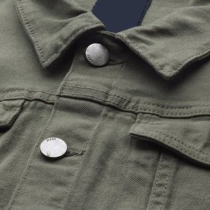 Veste d'hiver confortable et respirante en jean, couleur unie, service OEM, en vente en ligne au meilleur prix - Product Image 4