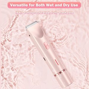 Afeitadora Eléctrica para Mujer, para Área del Bikini, Piernas, Brazos y Axilas, Recargable por USB, Doble Cuchilla, Resistente al Agua IPX7, 2000g, para Uso en Autocaravanas - Product Image 3