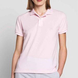 Polo uni en coton polyester respirant de haute qualité, très vendu à l'usine, polo imprimé avec logo personnalisé pour femmes - Product Image 3