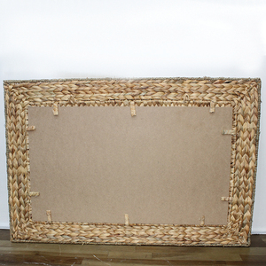 Artex Dong Thap Water Hyacinth <b>Mirror</b> <b>Rectangular</b> Woven Frame Wall Decorative - Product Image 3