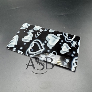 Azulejo de paleta de pestañas acrílico con precio al por mayor de corazón negro con imán para pinzas bandejas de extensión de pestañas con logotipo personalizado azulejos de pestañas - Product Image 6