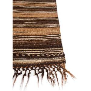 พรมลายทางคลาสสิกสีเบจและสีน้ำตาล ยี่ห้อ Nayaab ผลิตจากปอกระเจาและป่าน ขนาด 9x12 ฟุต รูปทรงสี่เหลี่ยมผืนผ้า เหมาะสำหรับบ้าน รถยนต์ ห้องนั่งเล่น หรือห้องนอน-Paem-796 - Product Image 4