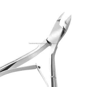Venta al por mayor de pinzas curvas de acero inoxidable para cutículas con apertura de mandíbula ancha para el cuidado de las uñas de los dedos de las manos y los pies-Herramientas profesionales para uñas - Product Image 2