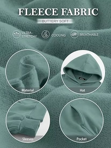 Sudadera con capucha de lana de gran tamaño Vintage para mujer, con hombros descubiertos, estampado personalizado, mezcla de algodón transpirable en la parte delantera, OEM - Product Image 6