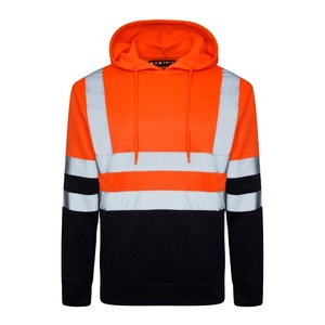 High Visibility Safety Hoodie Hi Vis Winter Warm Construction Reflective Safety Hi Vis Hoodie - Product Image 1