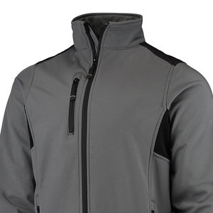 Veste d'extérieur d'hiver à quantité minimale de commande basse d'usine pour hommes, manteau à coquille souple, vestes Softshell OEM pour l'extérieur, vestes Softshell bon marché pour hommes - Product Image 4
