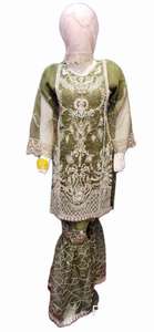 Costumes respirants pakistanais pour femmes déguisements avec vêtements de fête Sharara au Pakistan salwar kameez femmes robe femmes vêtements - Product Image 6