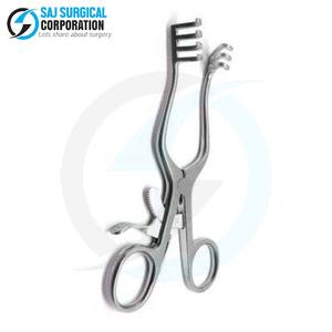 Retractor de tejido Weitlaner, diseño de dientes afilados múltiples para una sujeción segura del tejido sin deslizamiento durante la cirugía - Product Image 2