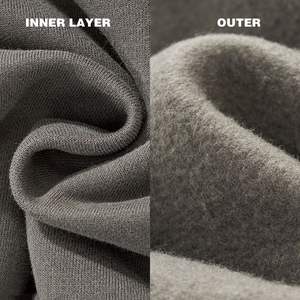 Logotipo personalizado Heavyweight 480gsm Fleece Boxy Fit Sudaderas con capucha de gran tamaño Color sólido Cuello redondo Pullover Streetwear Sudadera con capucha - Product Image 2