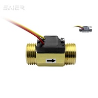 Capteur de débit d'eau SEN-HZ21WI SUS304 1-30L/min DN15, capteur de débit à turbine, compteur industriel G 1/2\", capteur de débit d'eau